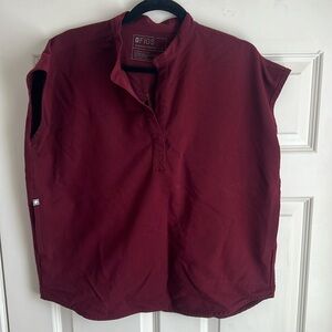 FIGS: Rafaela Scrub Top: Burgundy (S)